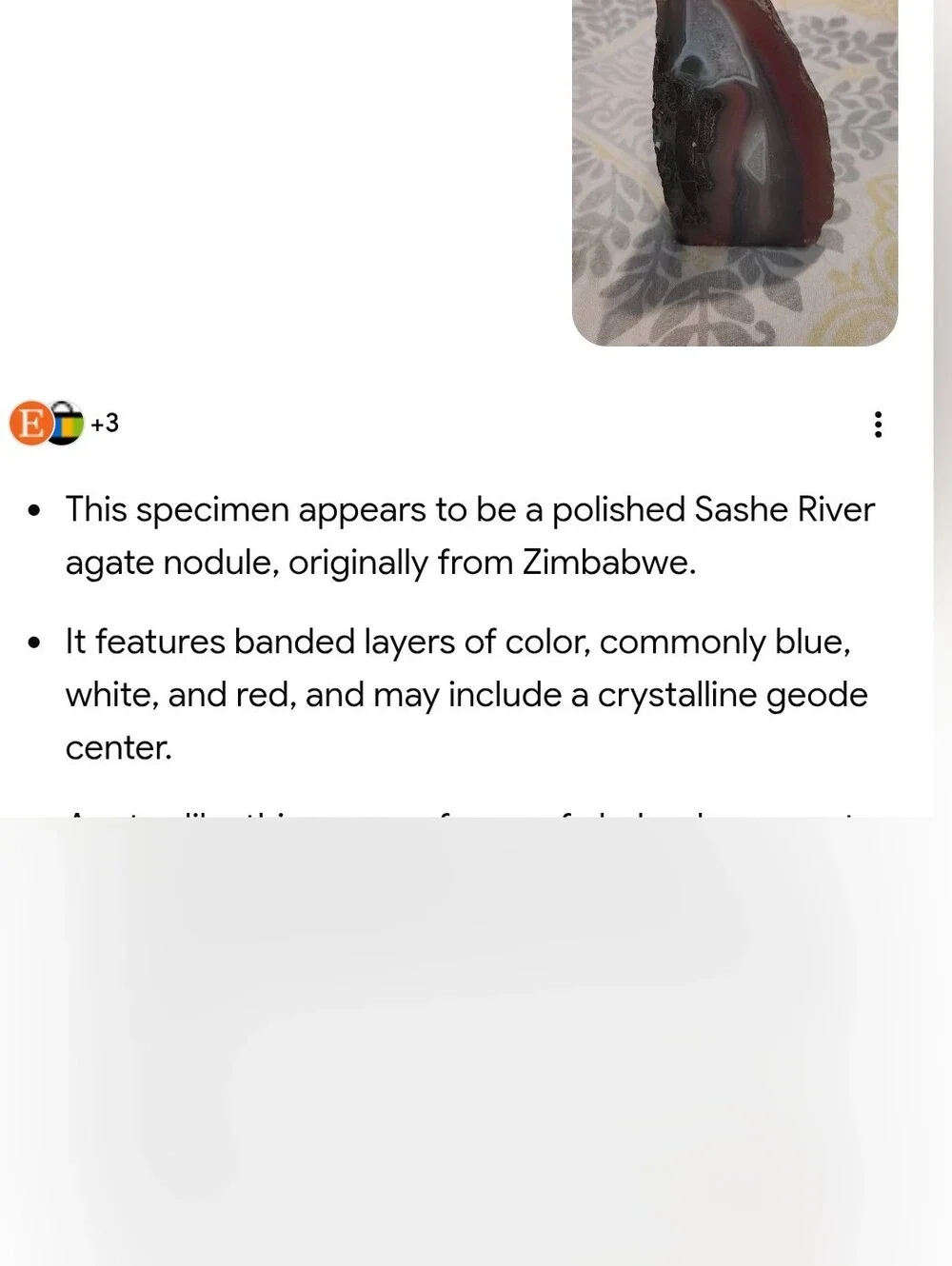Vintage Zimbabwe Africa Sashe River Agate